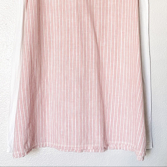 Johnny Was Pete & Greta Barbour Red Stripe Sleeveless Embroidered Shift Medium - Picture 6 of 10